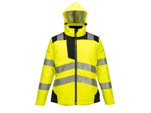 Vinterjacka PW382 dam varsel gul/sva 3XL